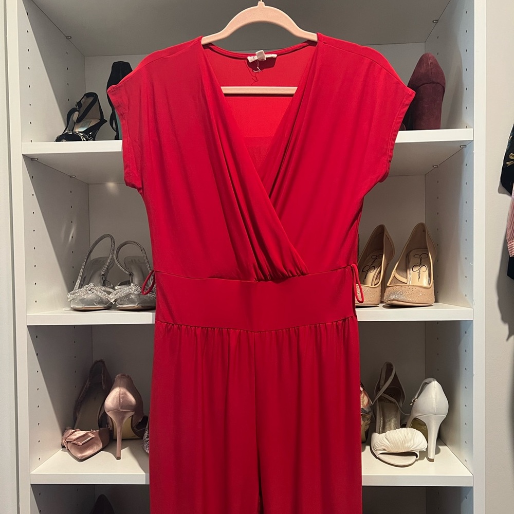 Red jumpsuit
